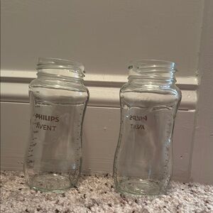Glass baby bottles Philips avent